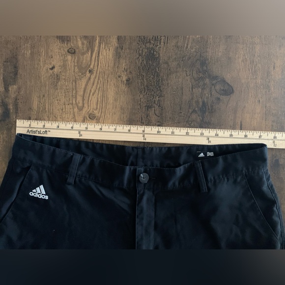 ADIDAS CLIMALITE SOLID BLACK GOLF PANTS 34X32 - Picture 6 of 11